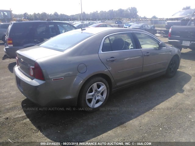 1G1ZA5E10BF222078 - 2011 CHEVROLET MALIBU LS Qəhvəyi foto 4