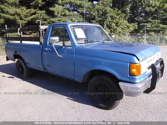 2FTHF25H1MCA94433 - 1991 FORD F250 BLUE photo 1
