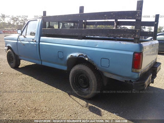 2FTHF25H1MCA94433 - 1991 FORD F250 BLUE photo 3