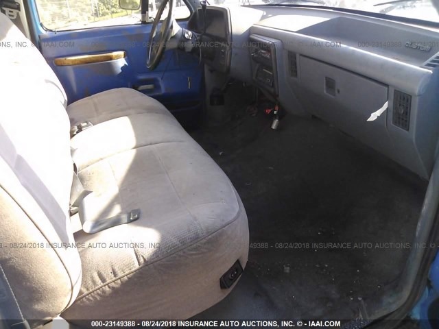 2FTHF25H1MCA94433 - 1991 FORD F250 BLUE photo 5