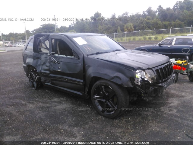 1J8HR78336C197410 - 2006 JEEP GRAND CHEROKEE SRT-8 BLACK photo 1