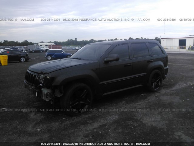 1J8HR78336C197410 - 2006 JEEP GRAND CHEROKEE SRT-8 BLACK photo 2