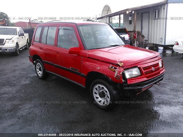 2S3TD03VXT6406695 - 1996 SUZUKI SIDEKICK JX RED photo 1