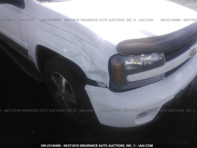 1GNDT13S952388327 - 2005 CHEVROLET TRAILBLAZER LS/LT WHITE photo 6