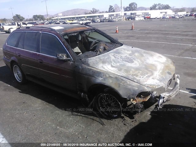 WBADS43421GD84762 - 2001 BMW 525 IT AUTOMATIC BURGUNDY photo 1