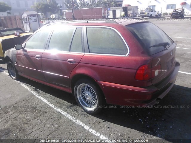 WBADS43421GD84762 - 2001 BMW 525 IT AUTOMATIC BURGUNDY photo 3