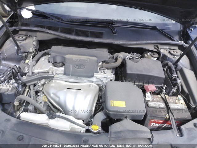 4T4BF1FK3ER431407 - 2014 TOYOTA CAMRY L/SE/LE/XLE 蓝色 照片 10