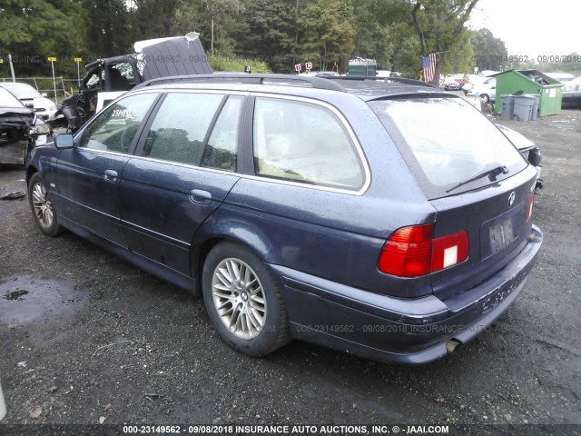 WBADS434X3GE10737 - 2003 BMW 525 IT AUTOMATIC BLUE photo 3
