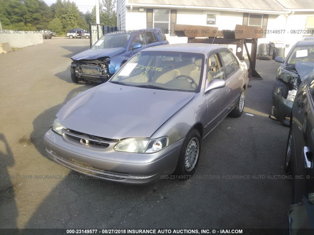 2T1BR18E8XC200712 - 1999 TOYOTA COROLLA VE/CE/LE Champagne photo 2