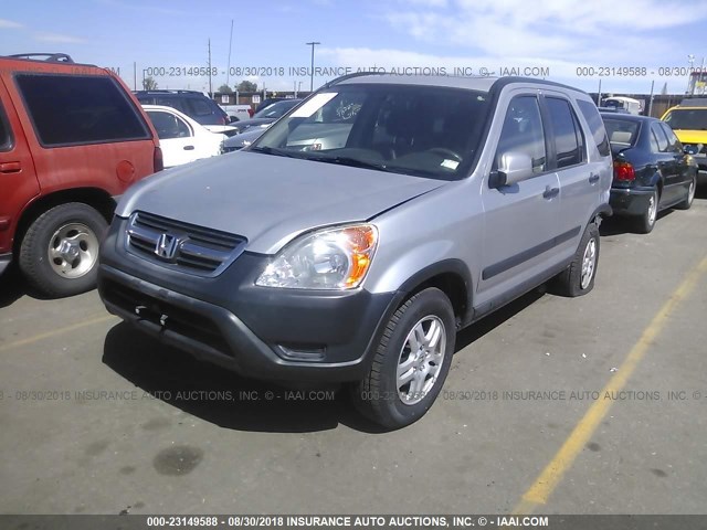 JHLRD788X3C031342 - 2003 HONDA CR-V EX SILVER photo 2