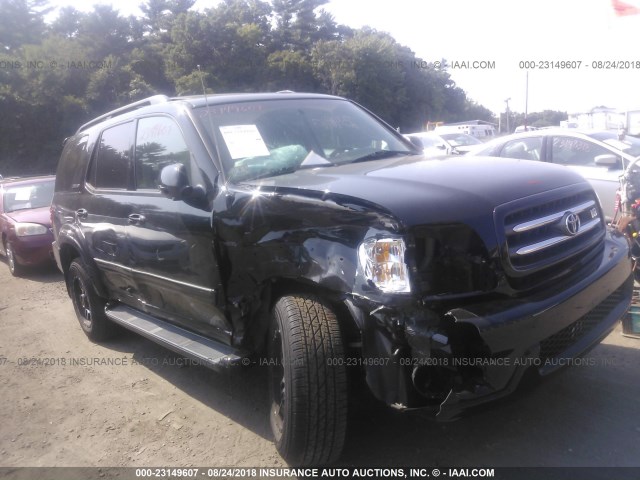 5TDBT48A04S220696 - 2004 TOYOTA SEQUOIA LIMITED BLACK photo 1