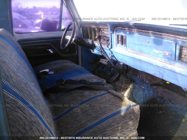 F10YNU23262 - 1974 FORD F100 BLUE photo 5