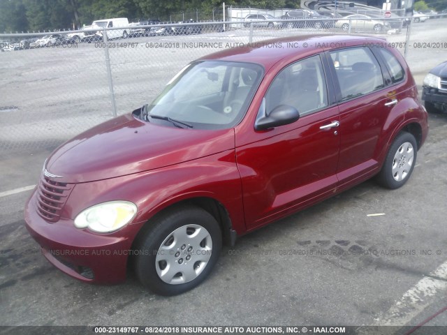 3A8FY48B98T112612 - 2008 CHRYSLER PT CRUISER RED photo 2