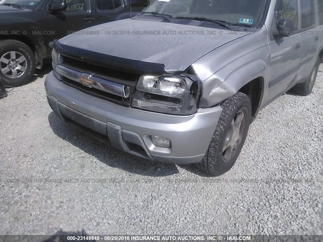 1GNET16S556206907 - 2005 CHEVROLET TRAILBLAZER EXT LS/EXT LT SILVER photo 6