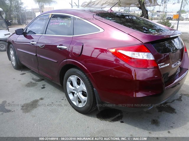 5J6TF1H5XAL004410 - 2010 HONDA ACCORD CROSSTOUR EXL BURGUNDY photo 3