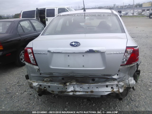 JF1GE61658H526018 - 2008 SUBARU IMPREZA 2.5I SILVER photo 6