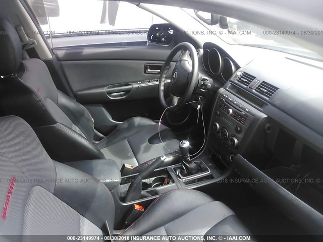 JM1BK34M281815792 - 2008 MAZDA SPEED 3 BLACK photo 5