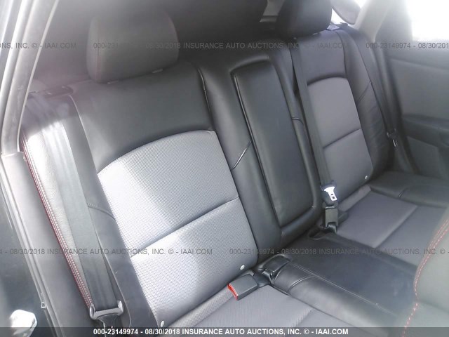 JM1BK34M281815792 - 2008 MAZDA SPEED 3 BLACK photo 8