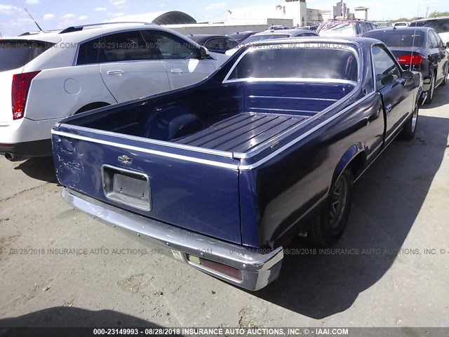 1GCCW80H2DR218779 - 1983 CHEVROLET EL CAMINO BLUE photo 4