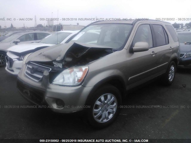 JHLRD78986C020014 - 2006 HONDA CR-V SE/EX TAN photo 2