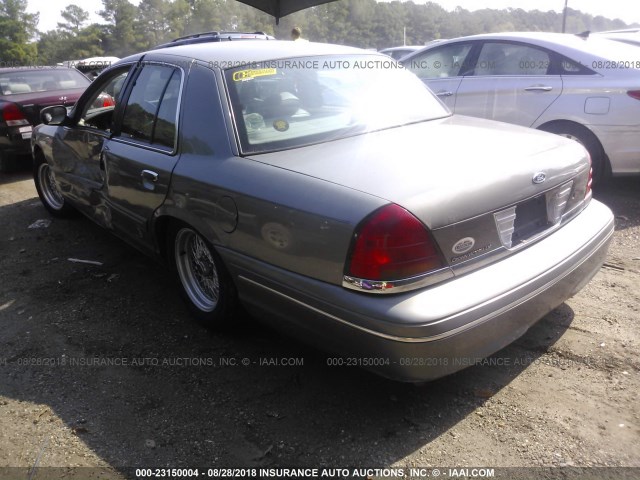 2FAFP74W2XX241802 - 1999 FORD CROWN VICTORIA LX GRAY photo 3