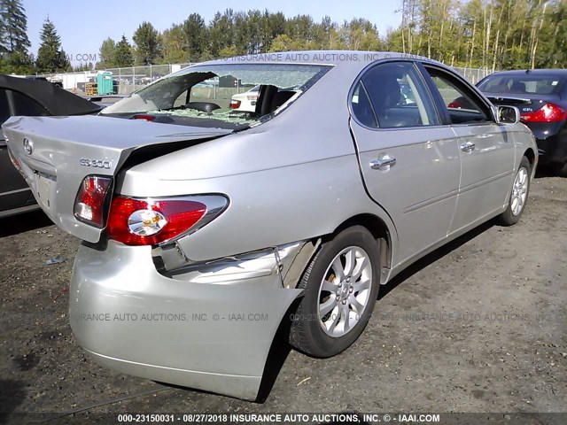 JTHBF30G720065323 - 2002 LEXUS ES 300 SILVER photo 4