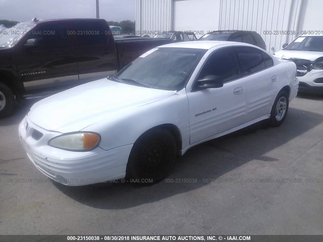 1G2NF52T01C224642 - 2001 PONTIAC GRAND AM SE1 WHITE photo 2