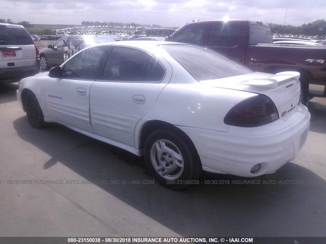 1G2NF52T01C224642 - 2001 PONTIAC GRAND AM SE1 WHITE photo 3