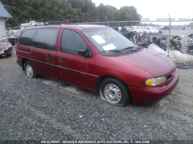 2FMDA5146TBC24627 - 1996 FORD WINDSTAR WAGON RED photo 1