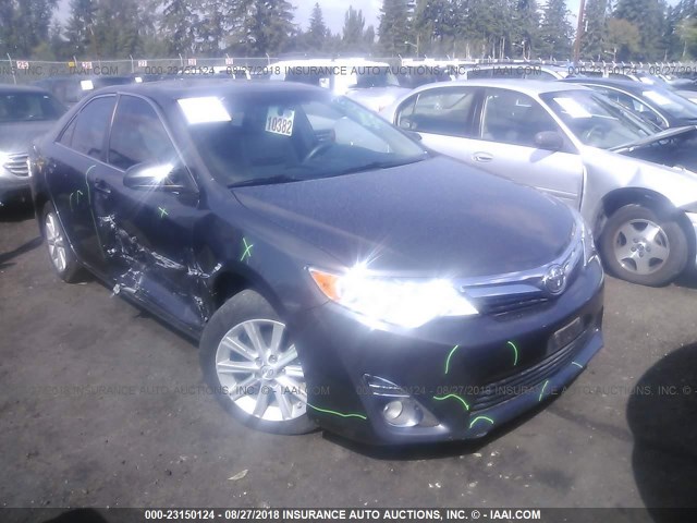 4T4BF1FK1ER407476 - 2014 TOYOTA CAMRY L/SE/LE/XLE ნაცრისფერი ფოტო 1