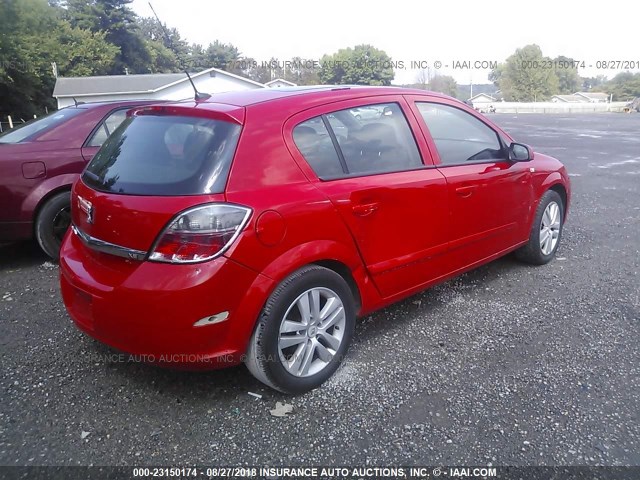 W08AR671985123802 - 2008 SATURN ASTRA XE RED photo 4