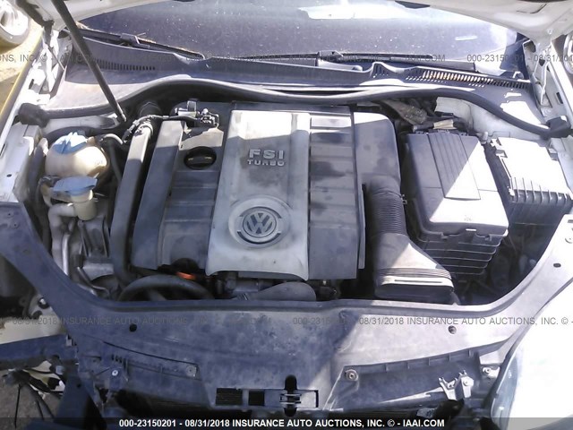 WVWFV71K67W046573 - 2007 VOLKSWAGEN NEW GTI FAHRENHEIT WHITE photo 10