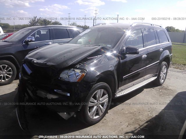 4JGBF7BE8BA652799 - 2011 MERCEDES-BENZ GL 450 4MATIC BLACK photo 2