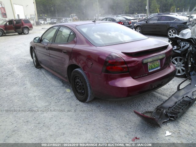 2G2WP552561189856 - 2006 PONTIAC GRAND PRIX Червоний фото 3