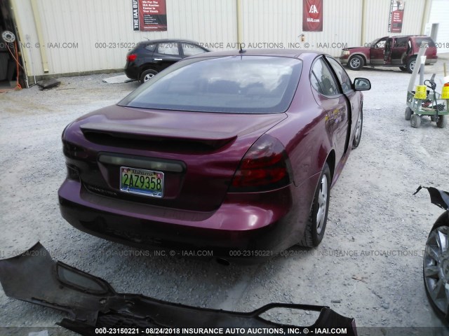 2G2WP552561189856 - 2006 PONTIAC GRAND PRIX Червоний фото 4