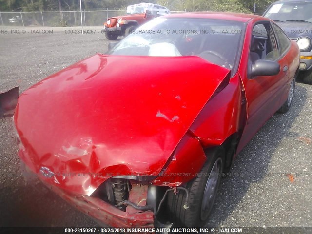 1G1JC1245VM136120 - 1997 CHEVROLET CAVALIER RS RED photo 2