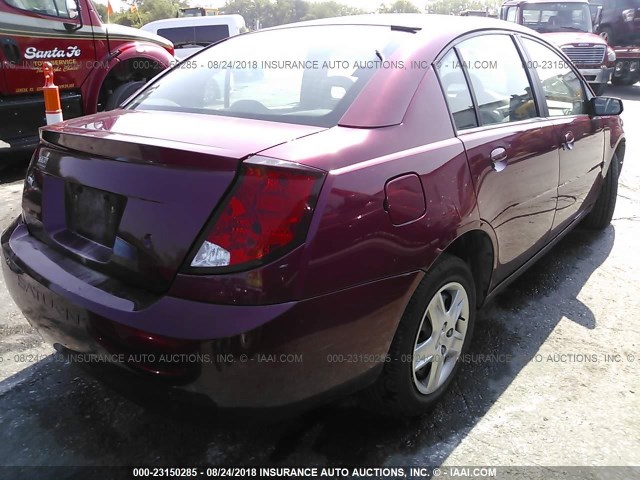 1G8AJ55FX6Z139031 - 2006 SATURN ION LEVEL 2 MAROON photo 4