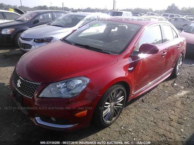 JS2RF9A60B6110209 - 2011 SUZUKI KIZASHI SPORT GTS RED photo 2