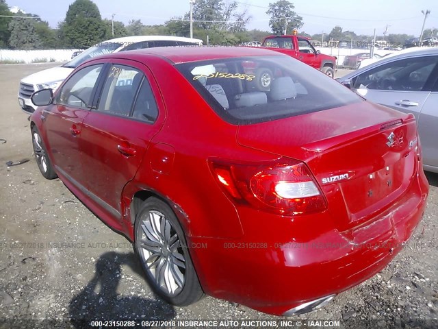 JS2RF9A60B6110209 - 2011 SUZUKI KIZASHI SPORT GTS RED photo 3