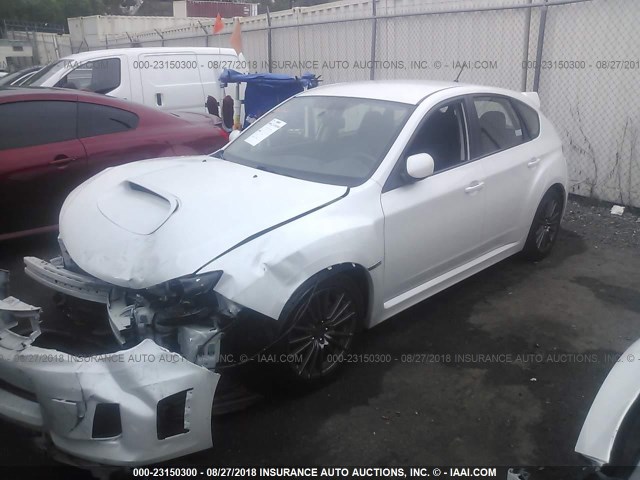 JF1GR7E66CG200389 - 2012 SUBARU IMPREZA WRX WHITE photo 2