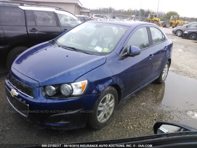 1G1JA5SH5C4208821 - 2012 CHEVROLET SONIC LS BLUE photo 2
