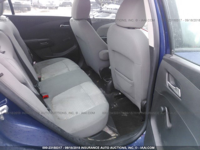1G1JA5SH5C4208821 - 2012 CHEVROLET SONIC LS BLUE photo 8