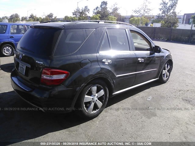 4JGBB8GB5AA539312 - 2010 MERCEDES-BENZ ML 350 4MATIC BLACK photo 4