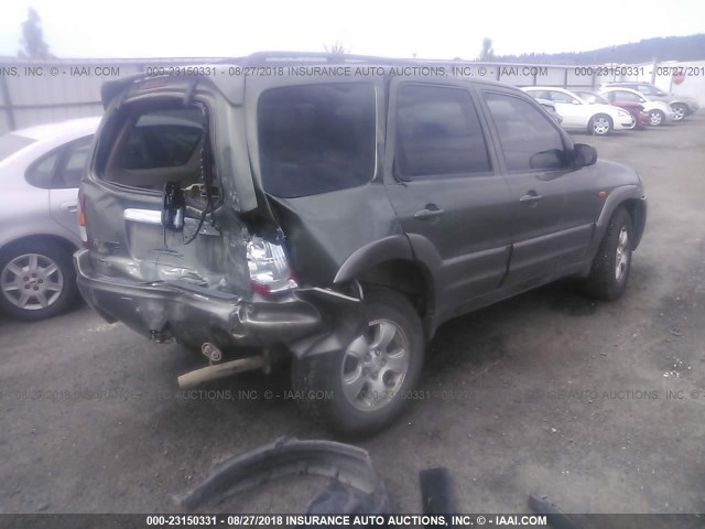 4F2CU08112KM33977 - 2002 MAZDA TRIBUTE LX/ES 绿色 照片 4