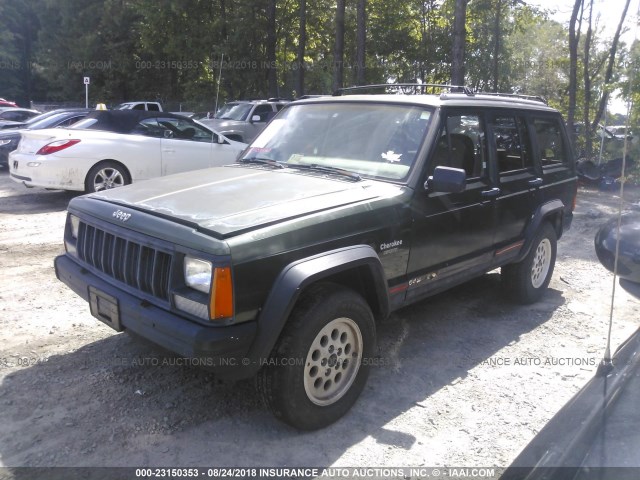 1J4FJ68S7SL612174 - 1995 JEEP CHEROKEE SPORT GREEN photo 2