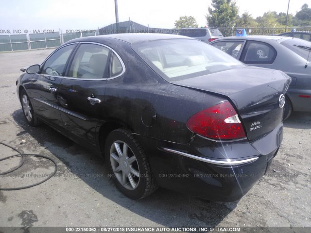 2G4WE567751262179 - 2005 BUICK LACROSSE CXS BLACK photo 3