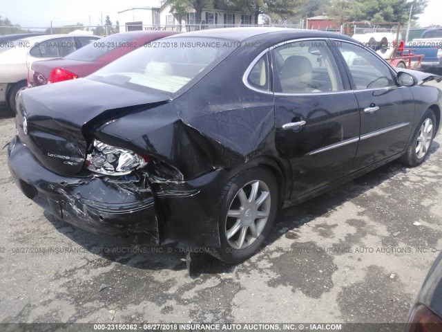 2G4WE567751262179 - 2005 BUICK LACROSSE CXS BLACK photo 4