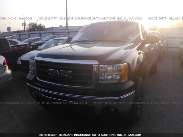 1GTSKVE3XAZ141044 - 2010 GMC SIERRA K1500 SLE BLACK photo 2