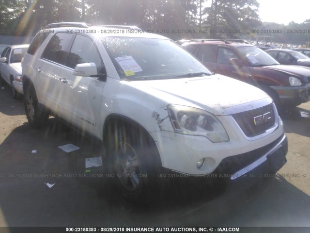 1GKEV23797J125020 - 2007 GMC ACADIA SLT-1 WHITE photo 1