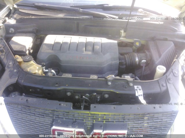 1GKEV23797J125020 - 2007 GMC ACADIA SLT-1 Weiß Foto 10